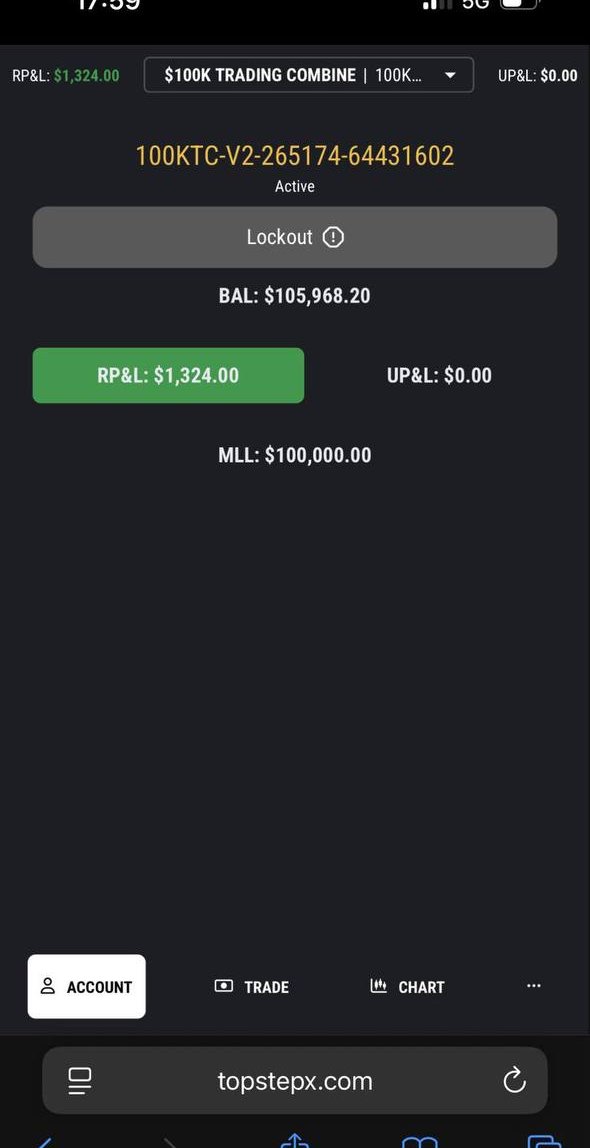 Real trade record captured on my phone