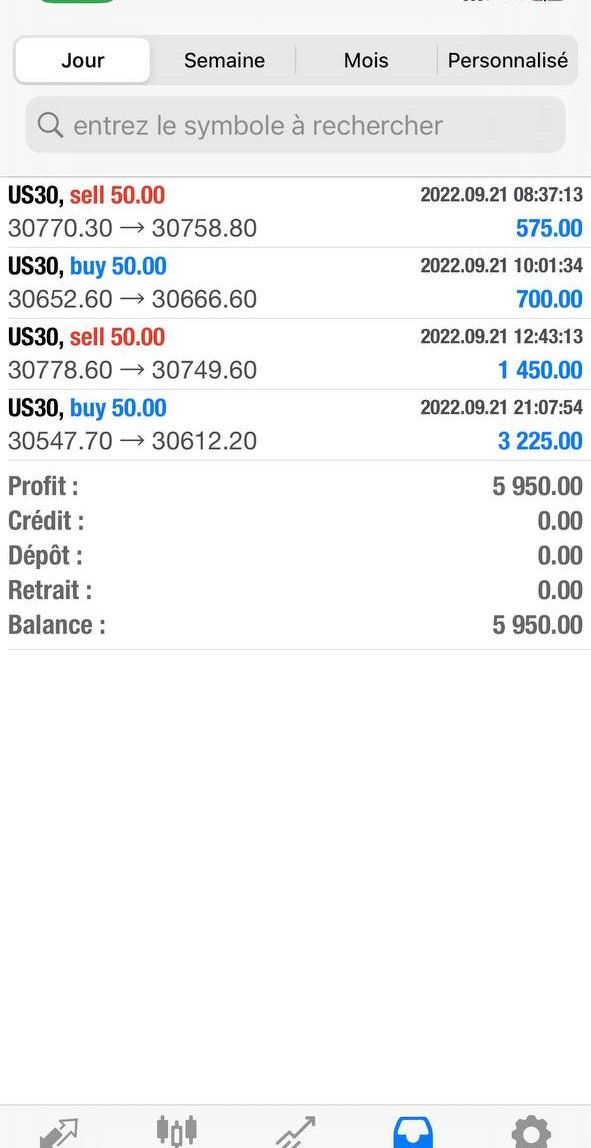 Real trade record captured on my phone